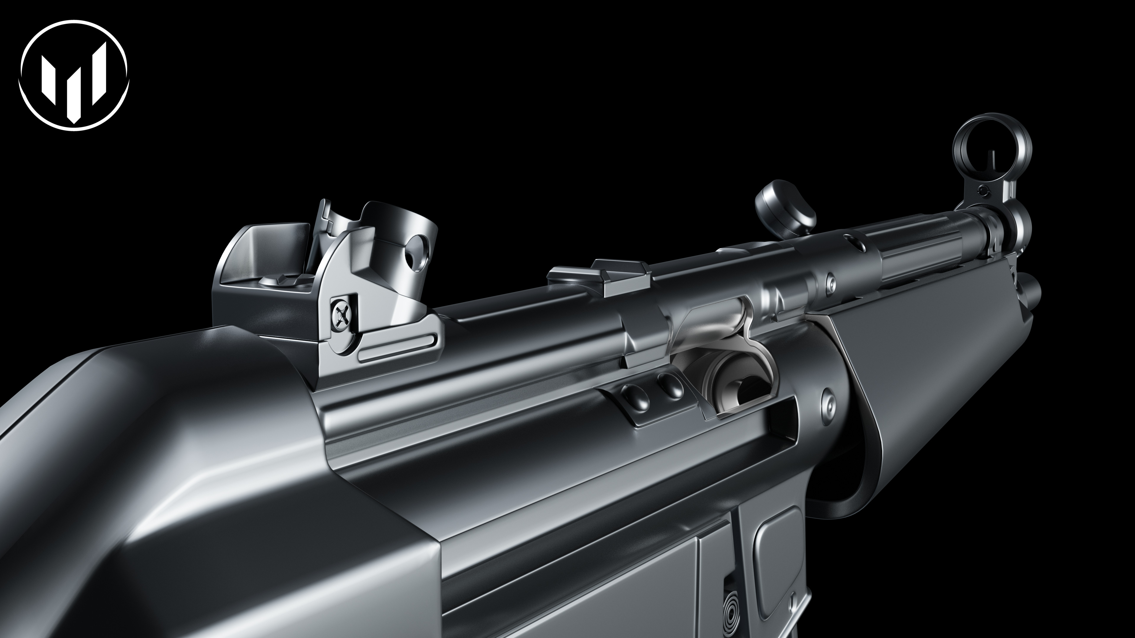 MP5 with disassembly (highpoly) preview image 7